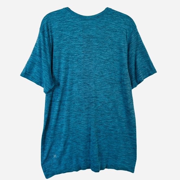 LULULEMON Blue Heathered Short Sleeve Top - Picture 1 of 7